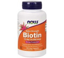 Біотин від випадіння волосся Now Foods Biotin 10000 мкг 120 вег капсул