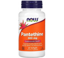 Пантетин Now Foods Pantethine 300 мг 60 гел капс