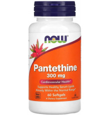 Пантетин Now Foods Pantethine 300 мг 60 гел капс