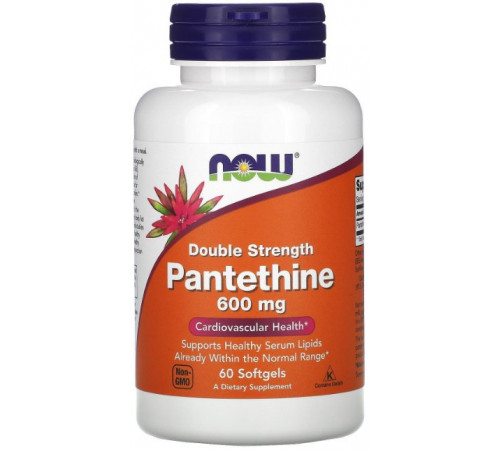 Пантетин Now Foods Pantethine 600 мг 60 гелевых капсул