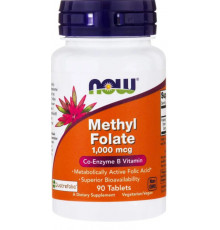 Метилфолат Фолат 1000 Now Foods Methyl Folate 90 таб