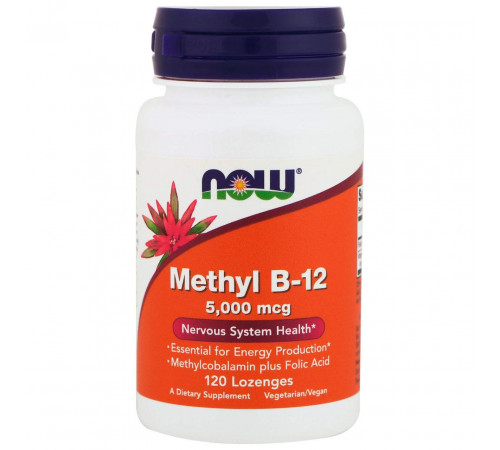 Вітамін В12 метилкобаламин Now Foods Methyl B-12 120 лід
