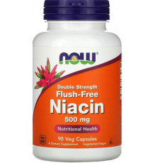 Ніацин Вітамін В3 Now Foods Flush-Free Niacin 500 мг 90 капс