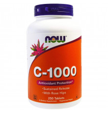 Витамин С-1000 Now Foods Vitamin C 250 таблеток
