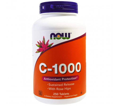 Витамин С-1000 Now Foods Vitamin C 250 таблеток