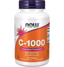 Витамин С-1000 аскорбинова кислота Now Foods Vitamin C 100 таб