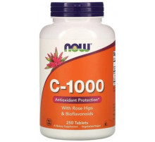 Витамин С с шиповником и биофлавоноидами Now Foods C-1000 250 таблеток