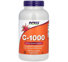 Вітамін С-1000 з біофлавоноїдами Now Foods C-1000 250 вег капсул