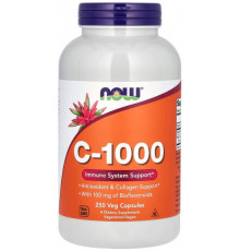 Вітамін С-1000 з біофлавоноїдами Now Foods C-1000 250 вег капсул