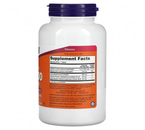 Вітамін С-100 Now Foods Buffered C-1000 180 таблеток