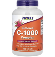 Вітамін С-100 Now Foods Buffered C-1000 180 таблеток
