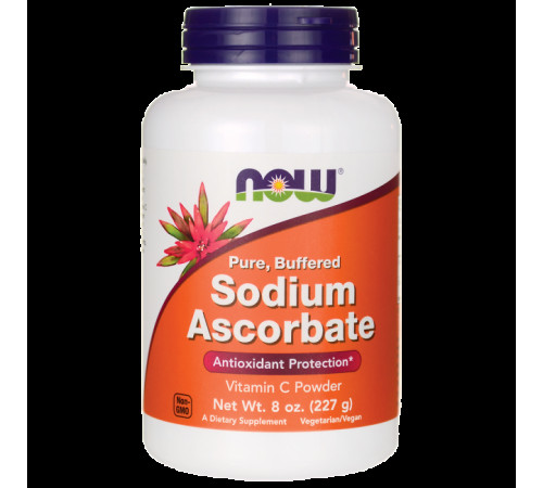 Аскорбат натрію Now Foods Sodium Ascorbate 227 грам