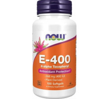 Вітамін Е  Now Foods E-400 268 мг (400 МЕ) 100 гел капс