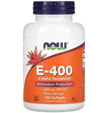 Вітамін Е Now Foods E-400 268 мг (400 МЕ) 250 гел капс