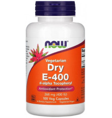 Вітамін Е Now Foods Vegetarian Dry E-400 268 мг 100 вег капсул