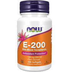 Вітамін Е Now Foods  E-200 134 мг 200 МЕ 100 гел капс