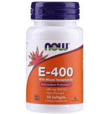Витамин Е Now Foods Vitamin E-400 268 мг (400 МЕ) 50 гел капс