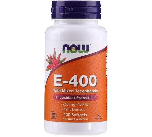 Вітамін Е Now Foods Vitamin E-400 268 мг 100 капс