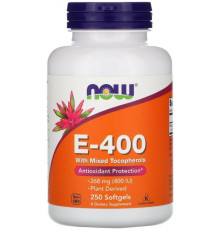 Вітамін Е з токоферолами Now Foods  E-400 250 гелевих капсул