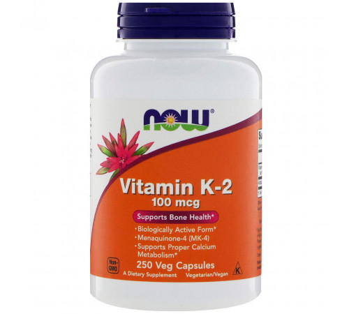 Вітамін К2 Now Foods Vitamin K2 250 капс