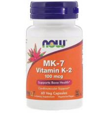 Вітамін К2 МК-7 Now Foods Vitamin K-2 100 мкг 60 капс