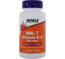 Вітамін К-2 Now Foods MK-7 Vitamin K-2 100 мкг 120 капс
