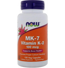 Вітамін К-2 Now Foods MK-7 Vitamin K-2 100 мкг 120 капс