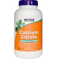 Цитрат кальцію Now Foods Calcium Citrate 250 таб