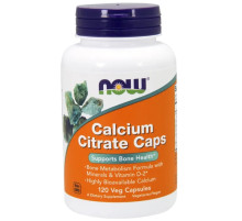 Цитрат кальция с минералами Now Foods Calcium Citrate 120 вег капс
