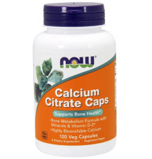 Цитрат кальция с минералами Now Foods Calcium Citrate 120 вег капс