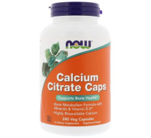 Цитрат кальцію Now Foods Calcium Citrate 240 вег капс
