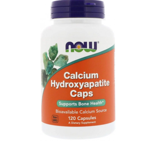 Кальцій та фосфор для кісток у капсулах Now Foods Calcium Hydroxyapatite 120 капс