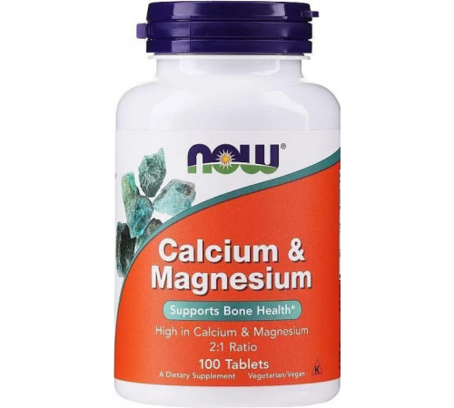 Кальцій та магній Now Foods Calcium & Magnesium 100 таб
