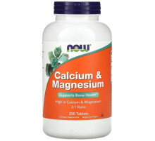 Кальцій та магній Now Foods Calcium & Magnesium 250 таб