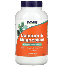 Кальций и магний Now Foods Calcium & Magnesium 250 таб