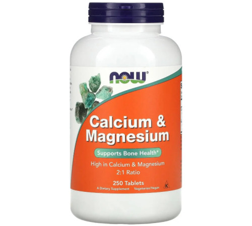 Кальций и магний Now Foods Calcium & Magnesium 250 таб
