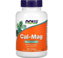 Натуральний магній кальцій Now Foods Cal-Mag 100 таб