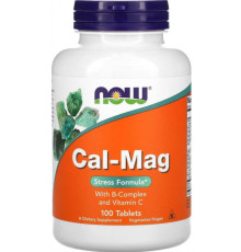 Натуральний магній кальцій Now Foods Cal-Mag 100 таб
