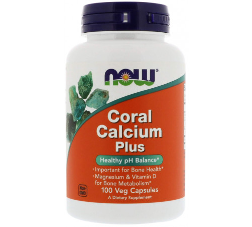 Кораловий кальцій плюс Now Foods Coral Calcium Plus 100 капс