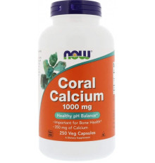 Кораловий кальцій Now Foods Coral Calcium 1000 мг 250 вег капс