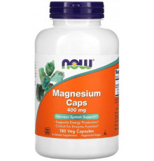 Магній Now Foods Magnesium Caps 400 мг 180 вегетаріанських капсул