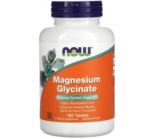 Магній гліцинат Now Foods Magnesium Glycinate 180 таб