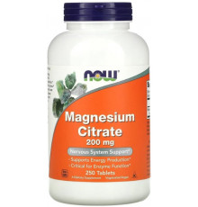 Магній цитрат Now Foods Magnesium Citrate 200 мг 250 таблеток