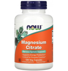 Магній цитрат Now Foods Magnesium Citrate 120 рослинних капсул