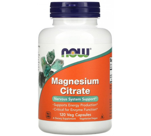 Магній цитрат Now Foods Magnesium Citrate 120 рослинних капсул