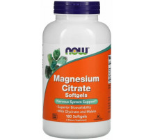 Магний цитрат Now Foods Magnesium Citrate 180 гелевых капсул