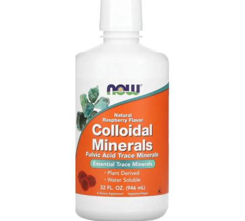 Колоїдні мінерали Now Foods Colloidal Minerals 946 мл малина