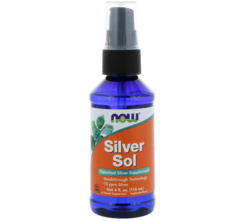 Колоїдне срібло Now Foods Silver Sol 118 мл
