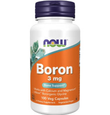 Бор Now Foods Boron 3 мг 100 вег касп