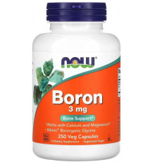 Бор Now Foods Boron 3 мг 250 вег капс